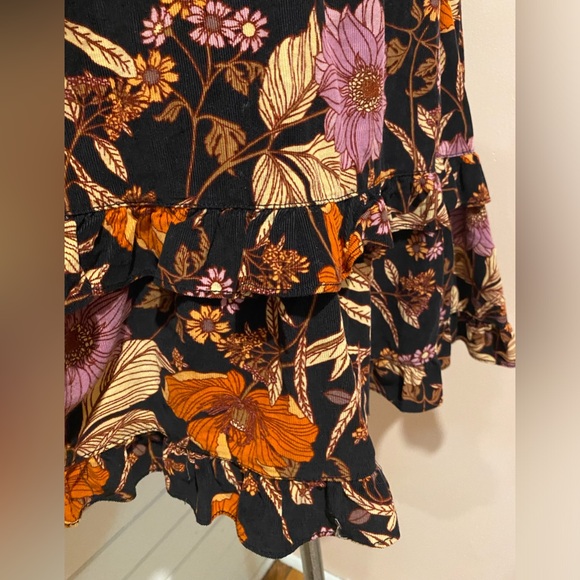 Anthropologie Pilcro Brand Corduroy Floral Dress, Size Medium - Picture 8 of 8